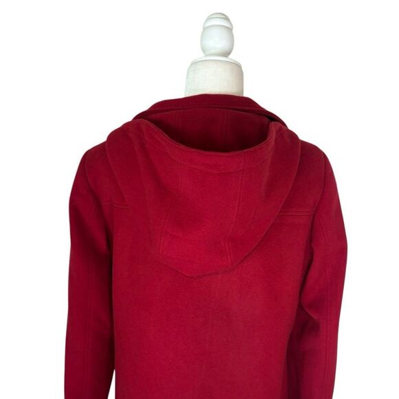 Calvin Klein Red Wool and Cashmere Coat with Zipper Front. Size M. Great Cond!! - Picture 6 of 15